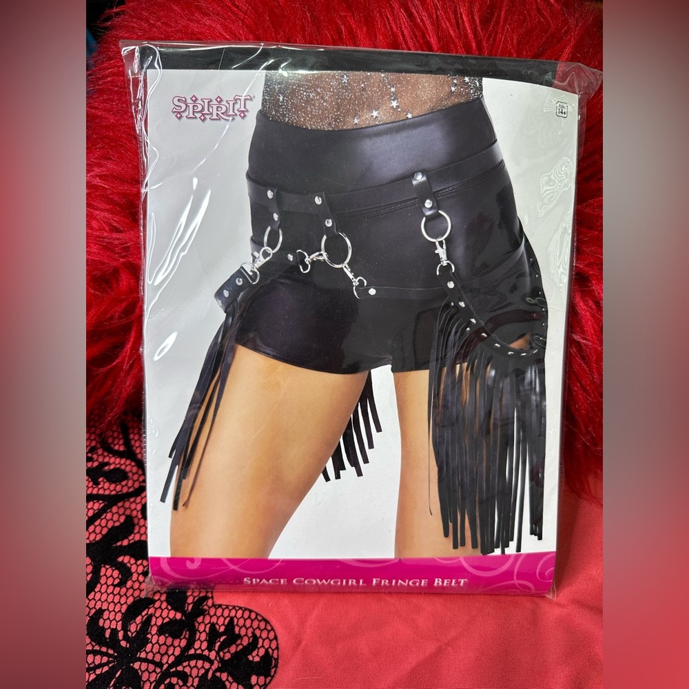 Spirit Halloween Cowgirl leather shorts